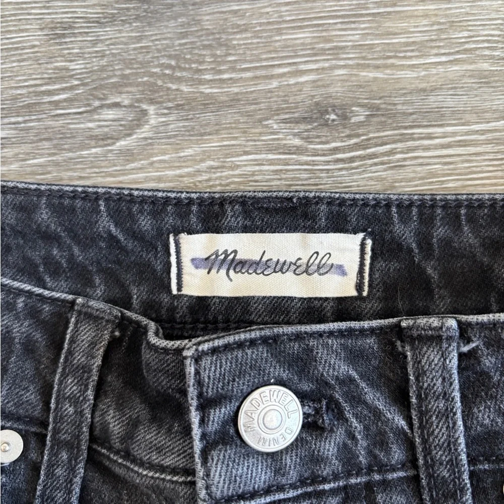 Madewell High Rise Straight Loose Black Denim Jeans 29 Waist Tall - Picture 7 of 8